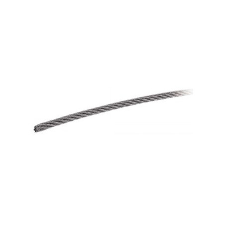 1 x Meterware Flexibles Seil Durchmesser 10 Edelstahl A4 7x7 Bruchlast 5200 kg (Meterware)