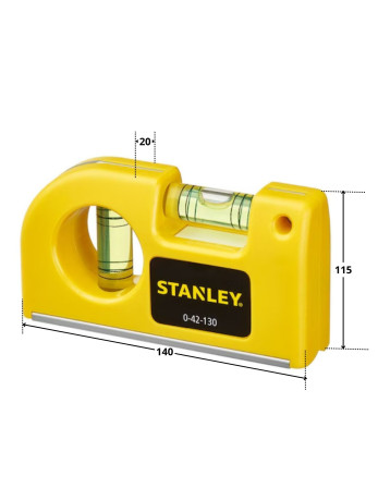 1 x Taschenwasserwaage STANLEY