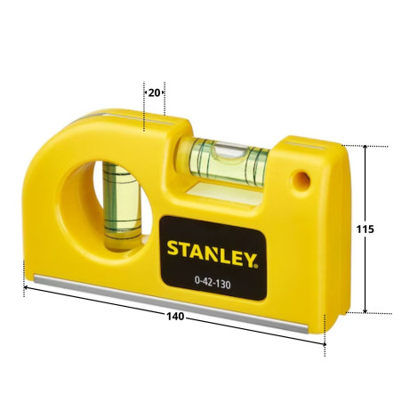 1 x Taschenwasserwaage STANLEY