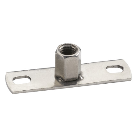 1 x Befestigungsplatine Mit Sechskantmutter M10 Edelstahl A4