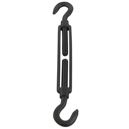 1 x Spannschraube Haken/Haken M8 Edelstahl A4 Schwarz