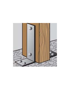 Base del poste form U 91x50x200 Hohe... 2