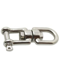 Wirbel mit Ring Schäkel Edelstahl A4 Durchmesser 6