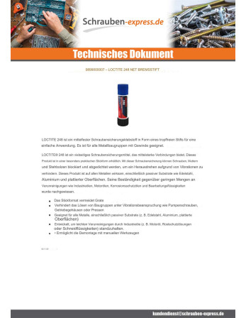 1 x Schraubensicherung mittlere Festigkeit...