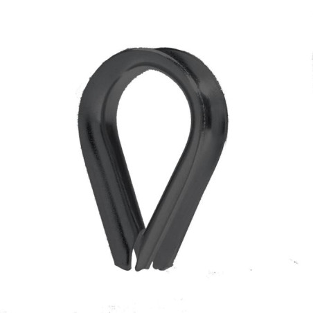 1 x Herzkausche Edelstahl A4 Schwarz Durchmesser 5