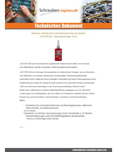 Schraubensicherung mittlere Festigkeit LOCTITE 290 2