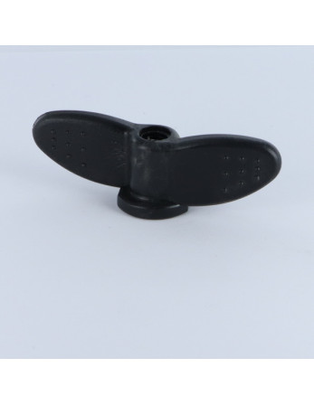 1 x Muttern Mit Flügeln M8 schwarzes Nylon