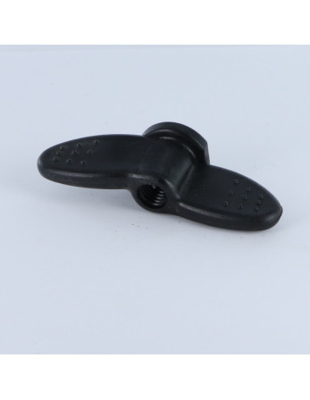 1 x Muttern Mit Flügeln M8 schwarzes Nylon