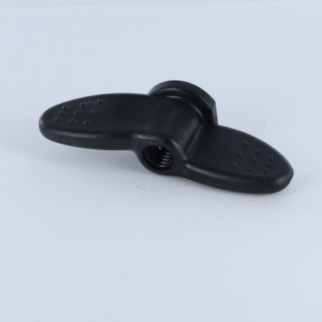 1 x Muttern Mit Flügeln M8 schwarzes Nylon