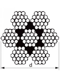 Meterware Flexibles Seil Durchmesser 4 Edelstahl A4 7x7...