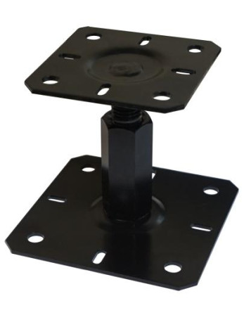 1 x Base del poste Einstellung 130x130 M20 Schwarz