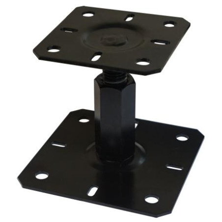 1 x Base del poste Einstellung 130x130 M20 Schwarz