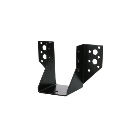 1 x Balkenschuh U-förmig für Flügel Außenbereich 63x98 Stahl schwarz verzinkt