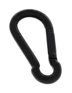 Karabiner Edelstahl A4 Schwarz Durchmesser 6