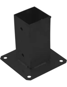 Base del poste für verschrauben 70x70 Schwarz