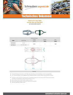 Spannschraube Für Zaun RAL6005 moosgrün 85 x 29,5 x 1,5 2