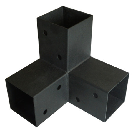 1 x Flachverbinder ÄUSSERN 3 Wegbeschreibung Stahl schwarz verzinkt 92x185x182