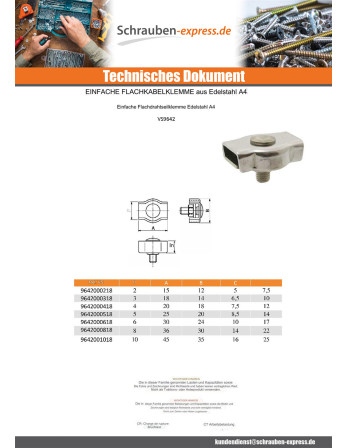 1 x Einfacher Kabelbinder mit Klemmbügel...