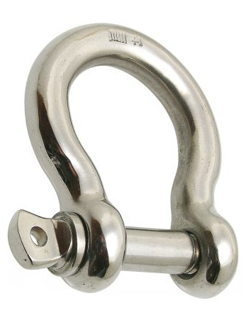 1 x Schäkel LEIER Geschmiedet Edelstahl A4...