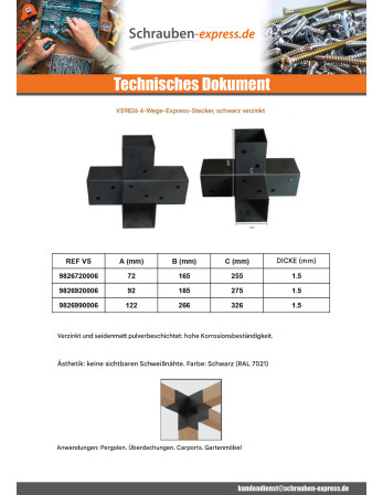 1 x Flachverbinder ÄUSSERN 4 Wegbeschreibung...