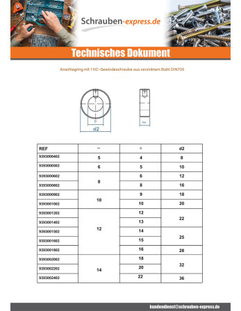 1 x Sicherungsringe Mit 1 Schraube...