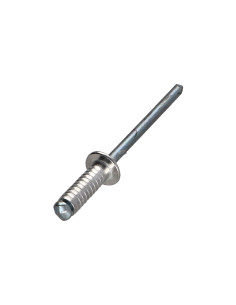 Niet Nut Aluminium Stahlgewinde 4x12 Flachkopf
