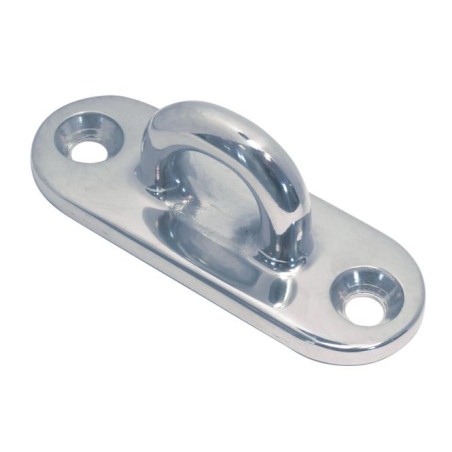 1 x Fenderöse für Montageplatte OVAL 75x22 Edelstahl A4