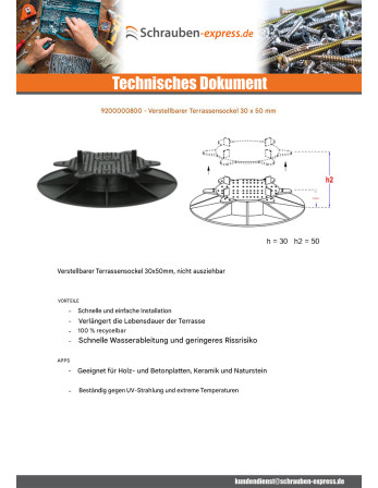 1 x Handlung Terrasse Einstellung 30x50