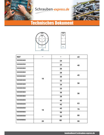 1 x Sicherungsringe Mit 1 Schraube...