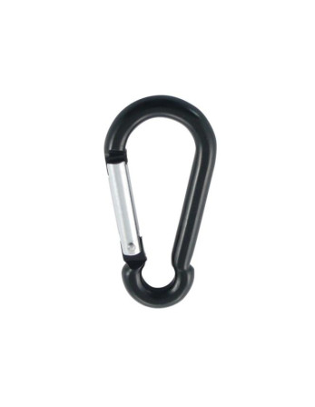 1 x Karabiner FEUERWEHRMANN 6x60 Schwarz Aluminium