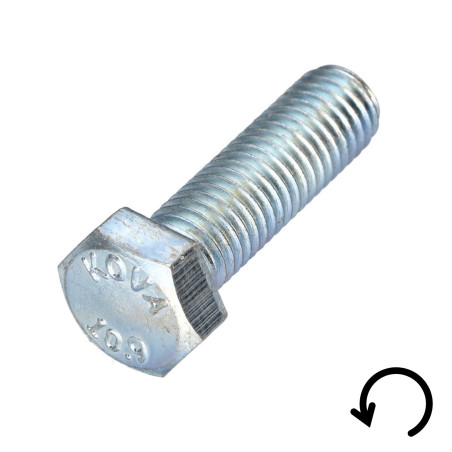 1 x Metallschrauben Sechskantkopf Schritt Links M10x40 Klasse 10.9 geometrischer Stahl