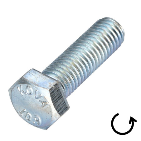 1 x Metallschrauben Sechskantkopf Schritt Links M4X30 Klasse 10.9 geometrischer Stahl