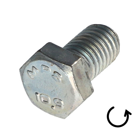 1 x Metallschrauben Sechskantkopf Schritt Links M4x10 Klasse 10.9 geometrischer Stahl