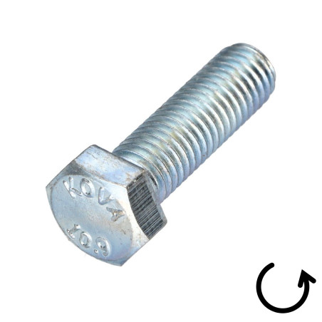 1 x Metallschrauben Sechskantkopf Schritt Links M8X40 Klasse 10.9 geometrischer Stahl