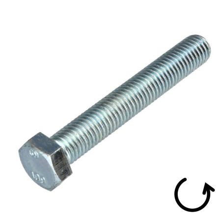 1 x Metallschrauben Sechskantkopf Schritt Links M10X80 Klasse 10.9 geometrischer Stahl