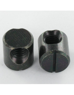 Quermutter-Bolzen 15x17 M8 CENTER Stahl schwarz verzinkt