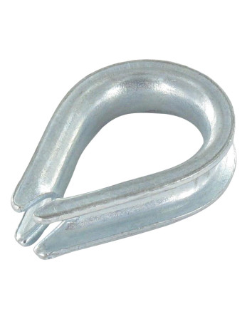 1 x Herzkausche LICHT Für Kabel Von 5 Verzinkt
