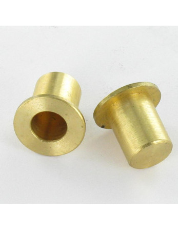 1 x STECKDOSEN Messing 12x10 für Kreuzschlitz