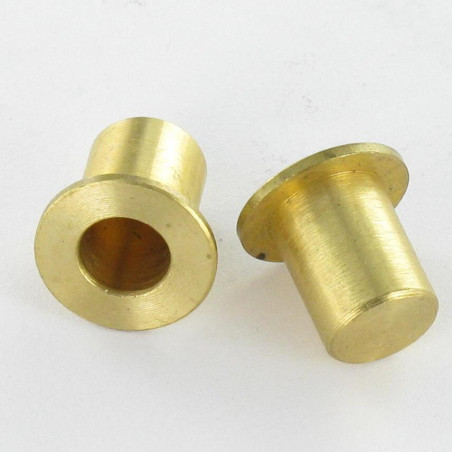 1 x STECKDOSEN Messing 12x10 für Kreuzschlitz