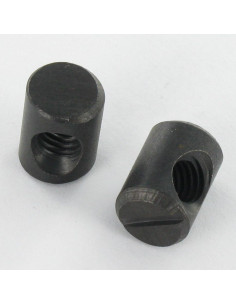 Quermutter-Bolzen 10x14 M6 CENTER Stahl schwarz verzinkt