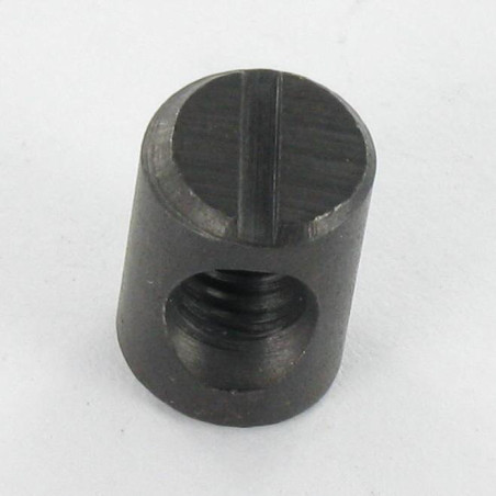 1 x Quermutter-Bolzen 10x14 M6 CENTER Stahl schwarz verzinkt