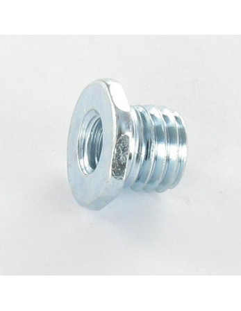 1 x Dübel Gebohrt M12x12,5 Innen M8 Verzinkt