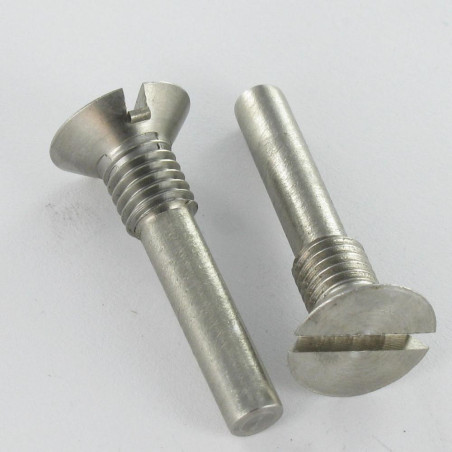1 x Metallschrauben Senkkopfschraube Gespalten 16x37 Mit Gewinde M8 Schraubenspitze langer Edelstahl