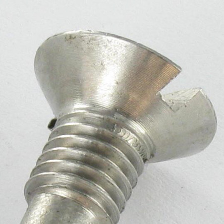 1 x Metallschrauben Senkkopfschraube Gespalten 16x37 Mit Gewinde M8 Schraubenspitze langer Edelstahl