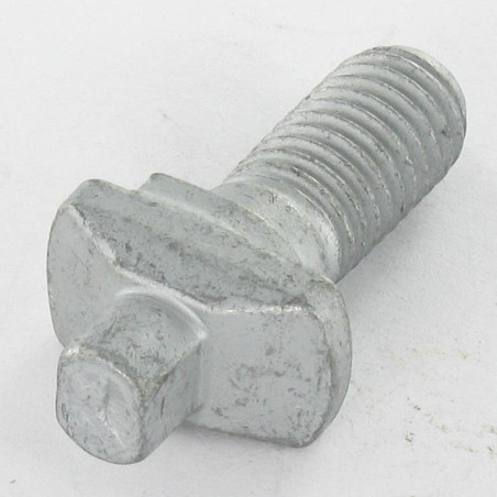 1 x Kopfschraube (mit Mutter) Hammerkopf 10x22 Klasse 6.8 Rohstahl GEOMET 500B