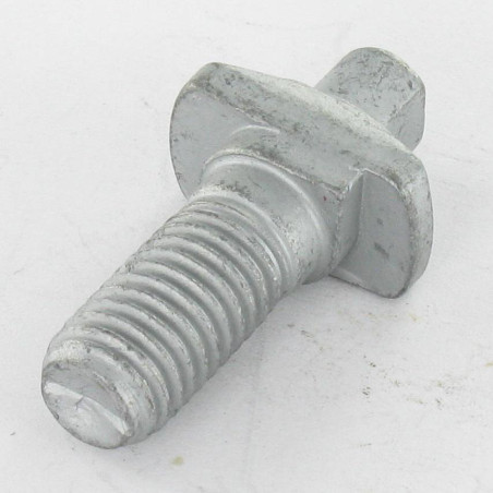 1 x Kopfschraube (mit Mutter) Hammerkopf 10x22 Klasse 6.8 Rohstahl GEOMET 500B