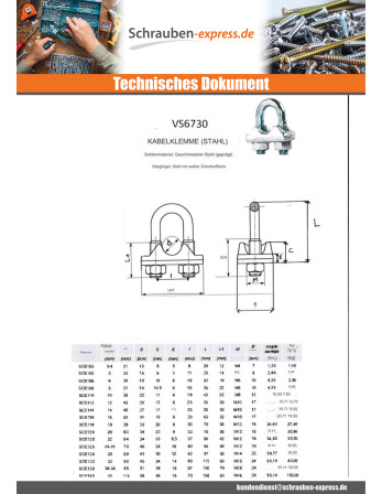 1 x Kabelbinder Klemmbügel Verzinkt Für Kabel 16