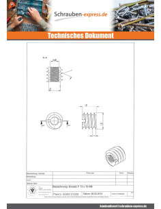 Einsatz Gespalten Verzinkt M8 13x15 2