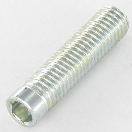 1 x Metallschrauben Verzinkt Stellschraube M8X35 Mit Gewinde 30 Flache Spitze Schraubenschlüssel 5