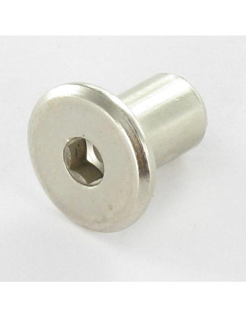 1 x Hülsenmutter Flachkopf 15/8 x 12 M6...